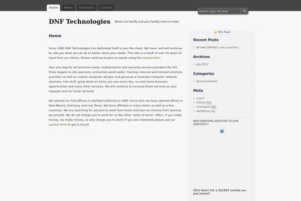 zBench theme site design template sample