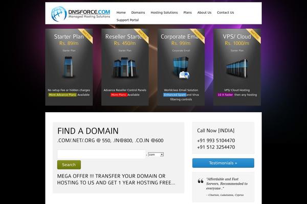 Hostme theme site design template sample