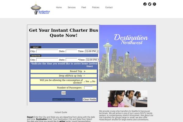 Tesseract theme site design template sample