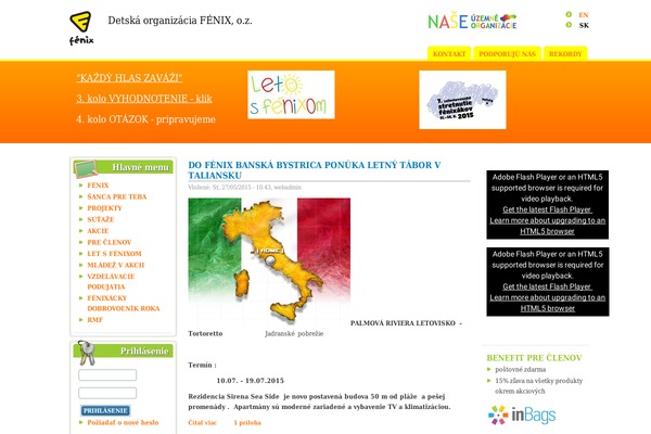 Site using jQuery Archive List Widget plugin