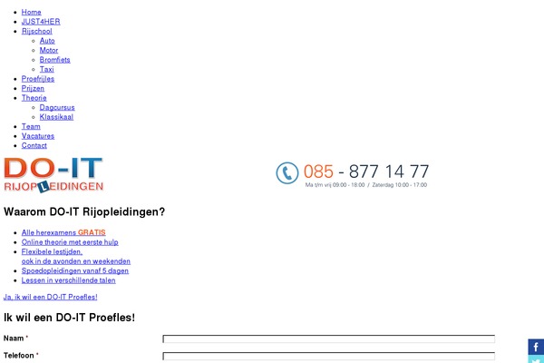 do-it-rijschool.nl site used Doit