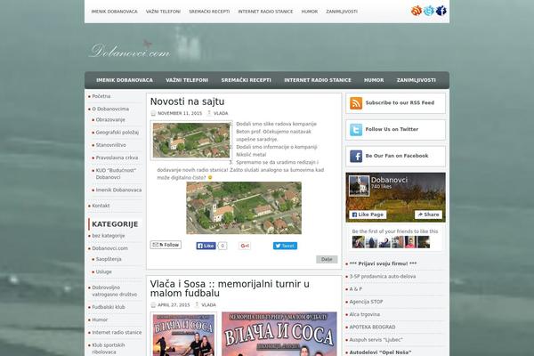 dobanovci.com site used Lined