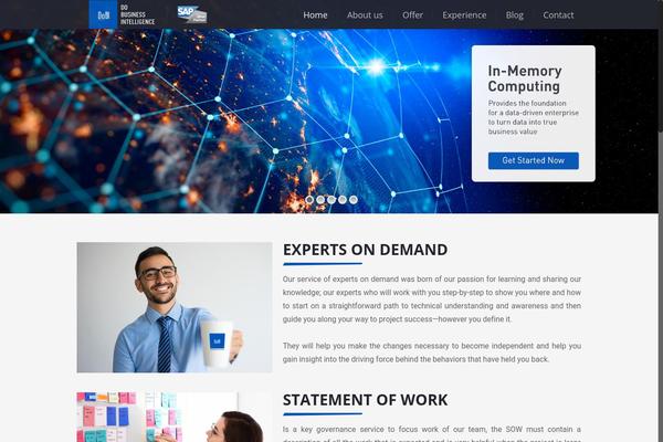 Site using Birds Portfolio plugin