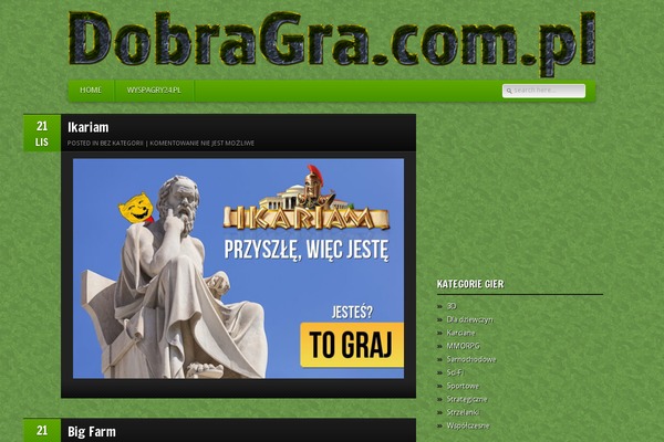 GamePress website example screenshot