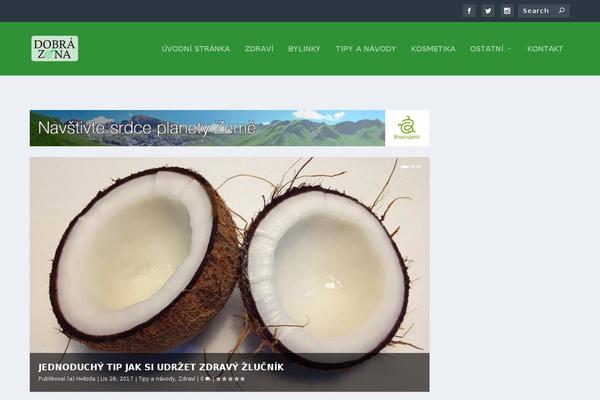 dobrazona.cz site used Extra-child-theme-01