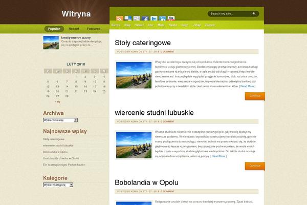 5 theme site design template sample
