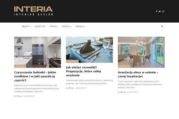 Ceris theme site design template sample