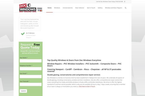 Enfold theme site design template sample