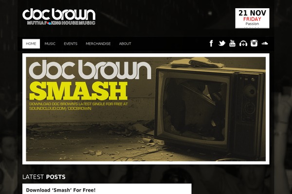 Soundwave theme site design template sample