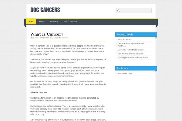Living Journal theme site design template sample