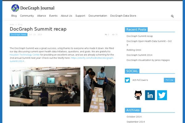 Site using Maxicharts plugin