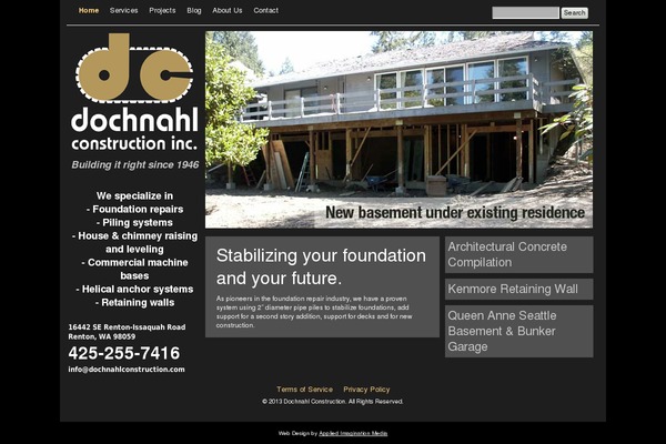 dochnahlconstruction.com site used Aimbizblogbuilderv3.01u