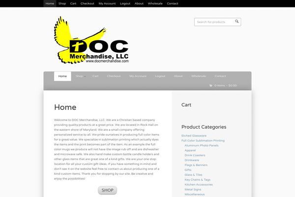 Wootique theme site design template sample