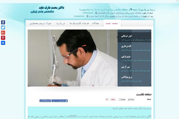 Site using Persian Fonts plugin