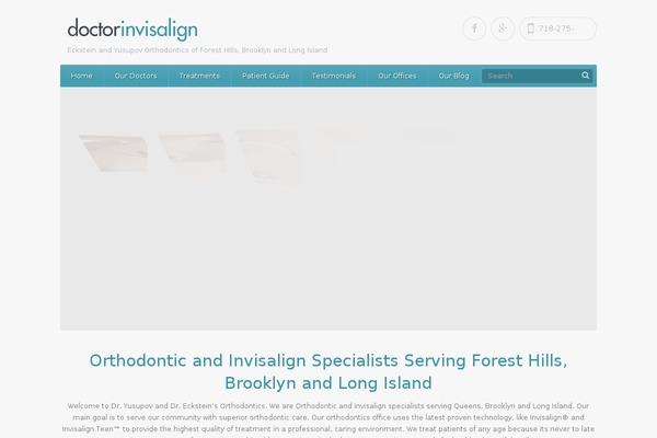doctorinvisalign.com site used Healthpress Theme