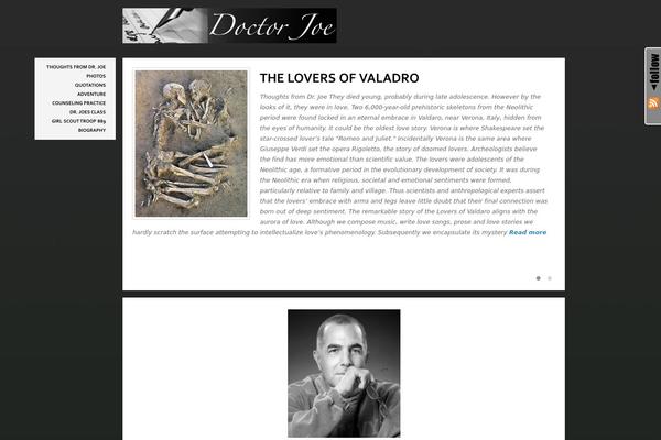 The Blog theme site design template sample