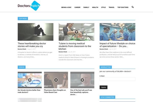 Site using WordPress Calls to Action plugin