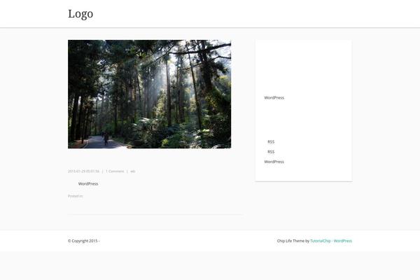 Chip Life theme site design template sample