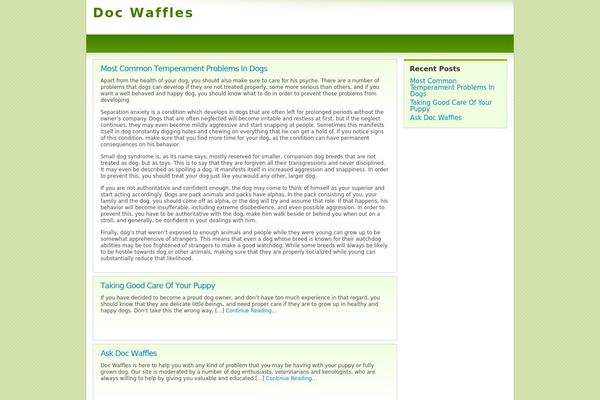 Light Green theme site design template sample