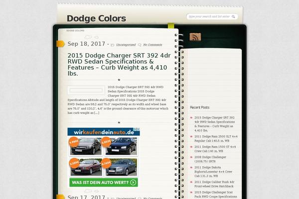 Diary theme site design template sample