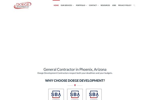 Webuild-child theme site design template sample