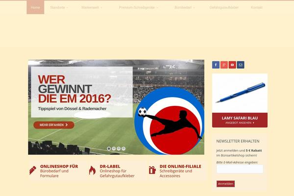 Candidate theme site design template sample