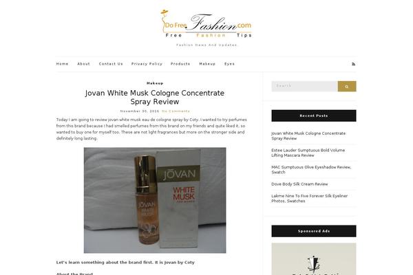 Olsen Light theme site design template sample