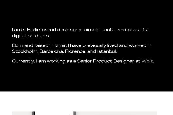 dogacan.com site used Semplice4