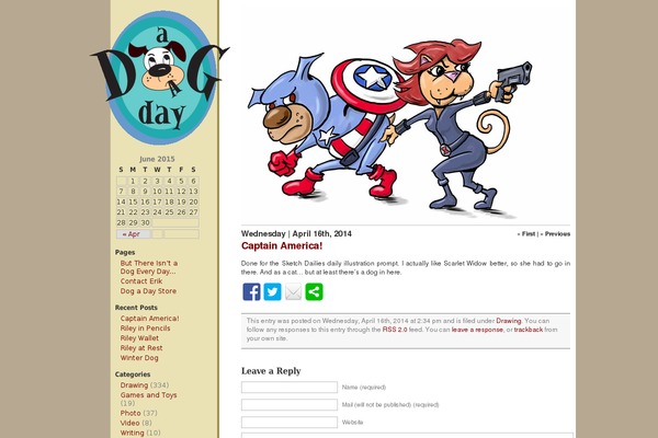 dogadayproject.com site used Comicpress1