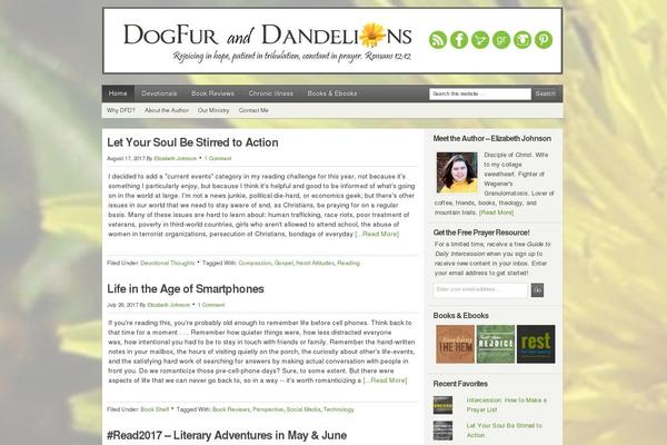 dogfuranddandelions.com site used Zenether