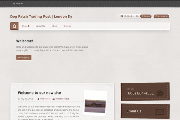 Artificer theme site design template sample