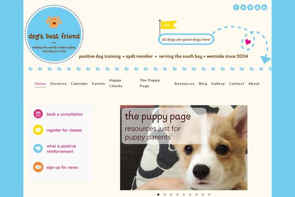 Zad theme site design template sample