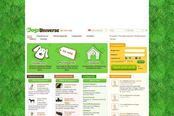 dogsuniverse theme websites examples