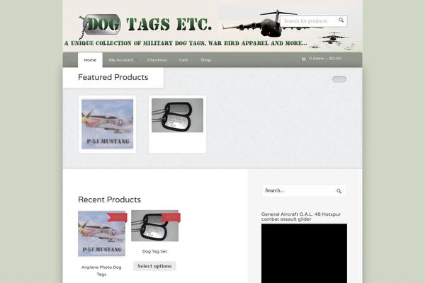 Wootique theme site design template sample