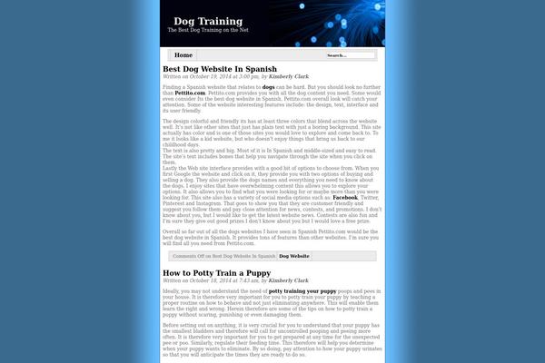 Blue Basic theme site design template sample