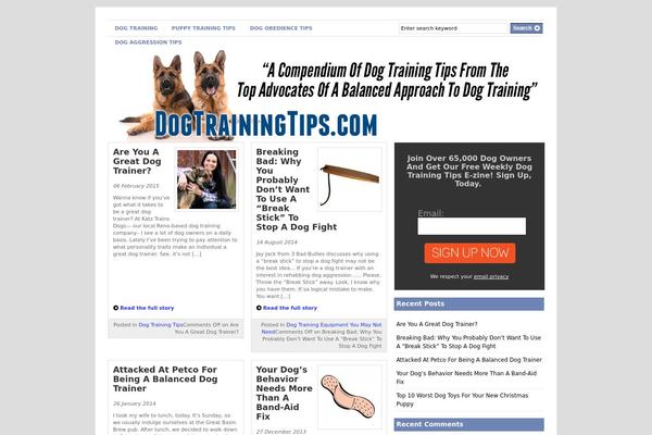 Gazette theme site design template sample