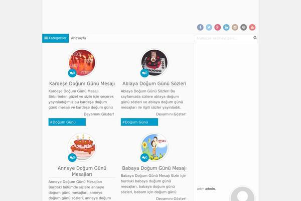 dogumgunusozleri.com site used Blogbt