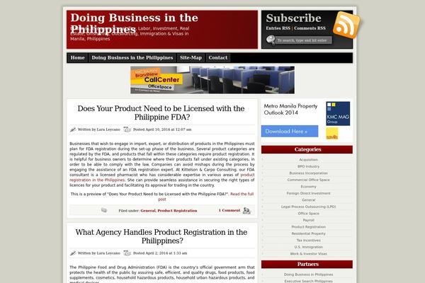 ModXBlog theme site design template sample