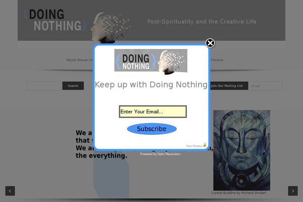 Site using WordPress Popup - Optin Revolution plugin