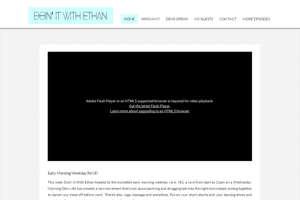 doinitwithethan.com site used Ethan