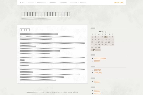 Tribune theme site design template sample