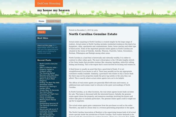 Beach theme site design template sample