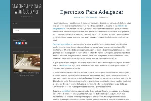 Flat theme site design template sample