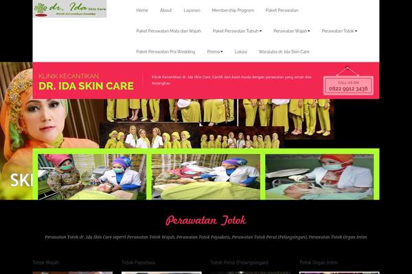 Spasalon theme site design template sample