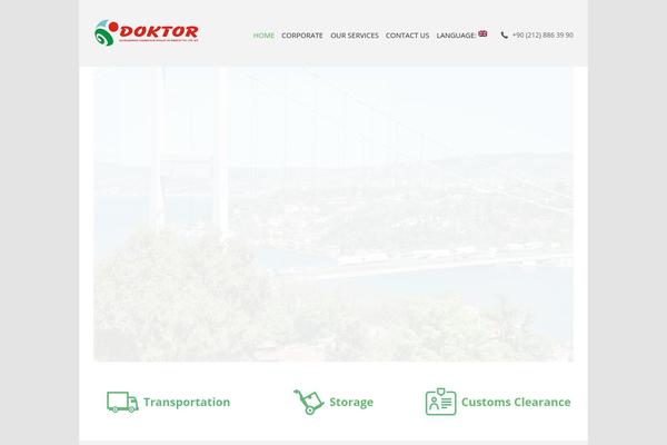 Logistic-company theme site design template sample