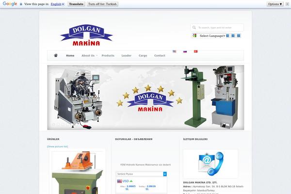 Gaia theme site design template sample