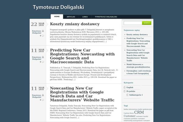 Typebased theme site design template sample