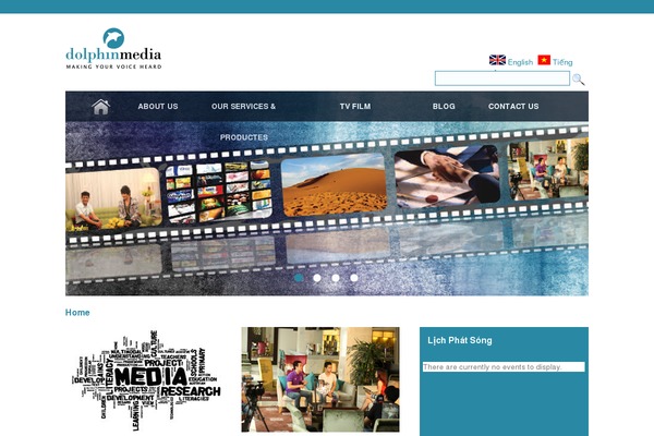 Dolphin theme site design template sample
