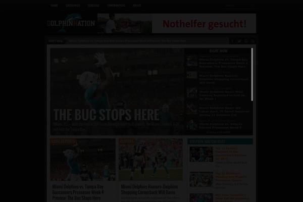 Gameday theme site design template sample