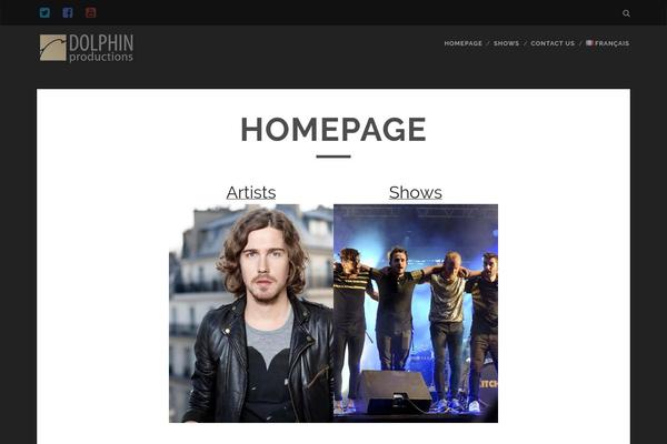 Tracks theme site design template sample